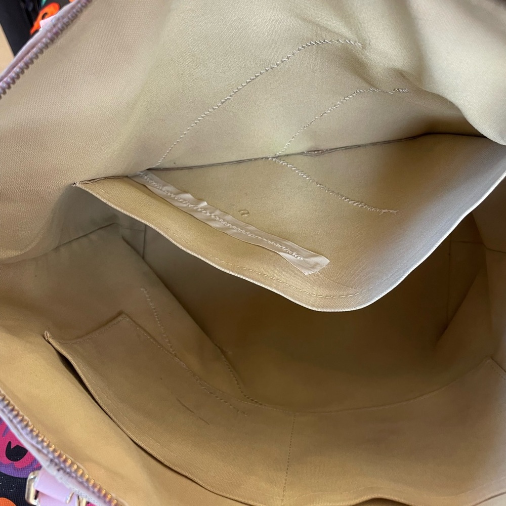 ❤️TRADED❤️Louis Vuitton custom Totally MM custom paint patch repair. Azur pink - Picture 15 of 16